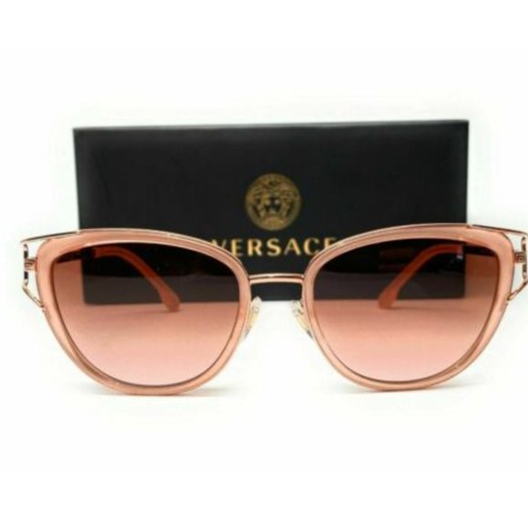 Versace Women\'s Pink and Rose Gold Sunglasses!